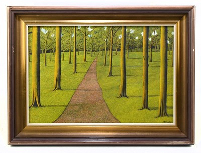 Lot 1221 - JAMES LLOYD; gouache and watercolour, forest...