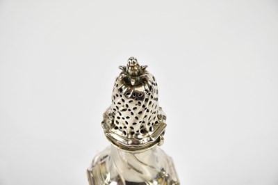 Lot 2206 - A Georgian white metal pepperette, with open...