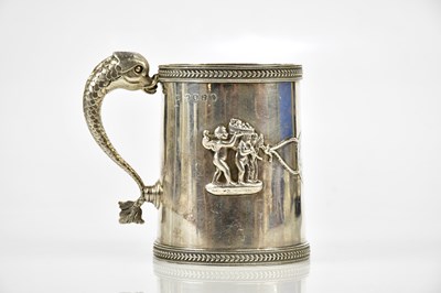 Lot 2191 - JOHN EMES; a George III hallmarked silver mug,...