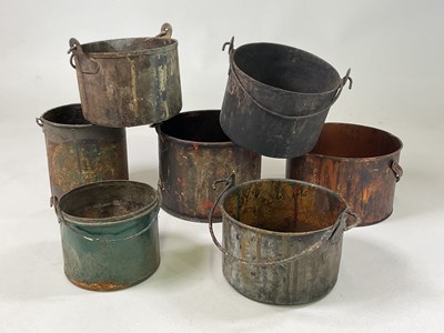 Lot 618 - Seven 20th century vintage decorator's handled...
