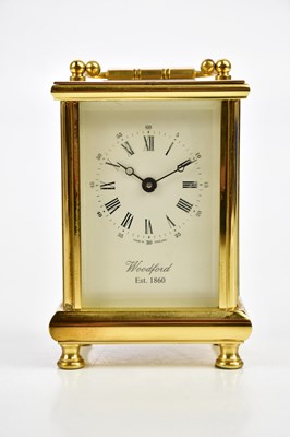 Lot 1430 - WOODFORD; a brass cased carriage clock, the...