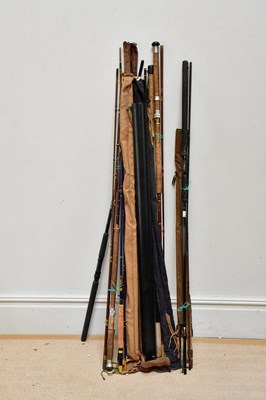 Lot 1817 - A collection of fishing rods including Milbro,...