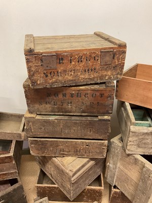 Lot 33 - A very large quantity of vintage wooden crates...
