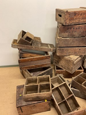 Lot 33 - A very large quantity of vintage wooden crates...