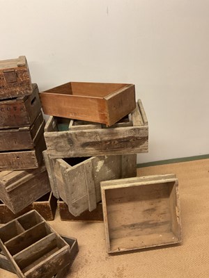Lot 33 - A very large quantity of vintage wooden crates...