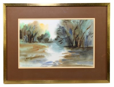 Lot 353 - COLIN RADCLIFFE; three watercolours, ‘Road...