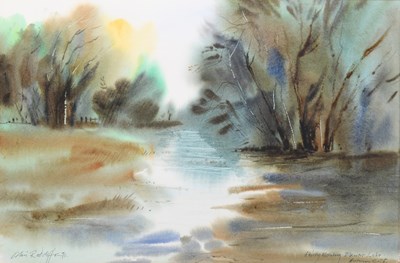 Lot 353 - COLIN RADCLIFFE; three watercolours, ‘Road...