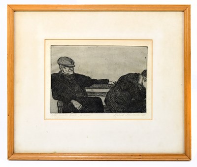 Lot 1143 - SJOERD HANNEMA; etching, ‘All Saints Park, a...