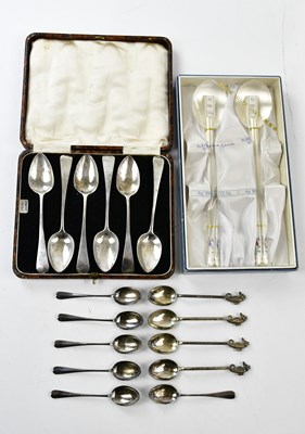 Lot 2127 - A set of six Georgian hallmarked silver...