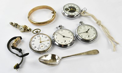 Lot 2302 - A 9ct gold Rotary lady's watch, an Art Deco...