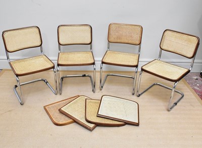 Lot 2049 - AFTER MARCEL BRUER (1902-1981); four chrome...