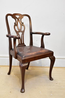 Lot 1333 - A late 19th/early 20th century walnut framed...