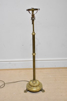 Lot 1787 - A 19th century brass adjustable standard oil...