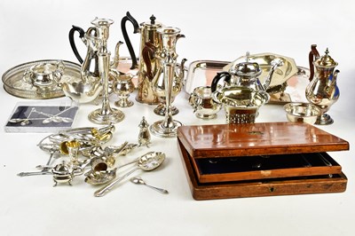 Lot 2278 - A collection of plated items including a tea...