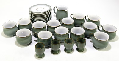 Lot 763 - DENBY; a part tea set including four egg cups.