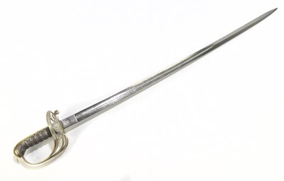 Lot 466 - A European Infantry officer's dress sword,...