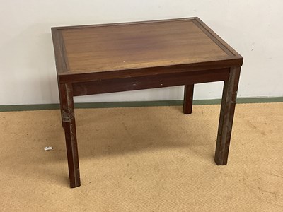 Lot 691 - Mid 20th century Swedish rosewood side table,...