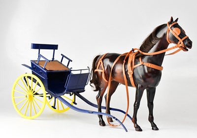 Lot 736 - SINDY; a Pedigree 'Sindy's Gig and Harness'...