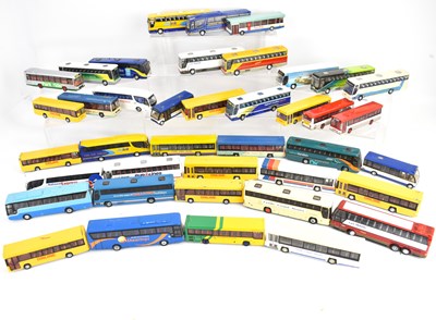 Lot 787 - Forty diecast metal single-decker...