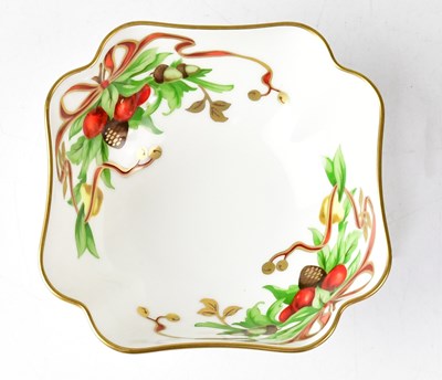 Lot 316 - TIFFANY; a 'Tiffany Holiday' bowl, decorated...