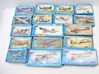 Lot 656 - NOVO; twenty-one boxed aeroplane model kits...