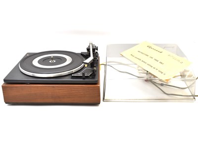 Lot 586 - GARRARD; a model SP25 Mk 3 turntable with wood-...