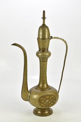 Lot 2626 - A large decorative Aftaba Indian teapot,...