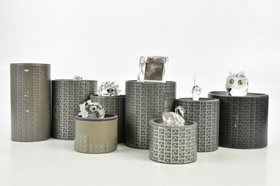 Lot 2568 - SWAROVSKI; seven glass figures and models...
