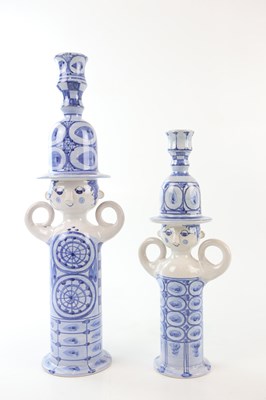 Lot 2253 - BJØRN WIINBLAD; two Danish blue and white...