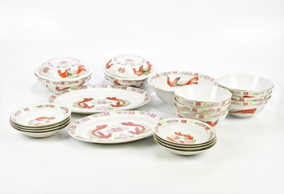 Lot 2622 - A modern Chinese Famille Rose part dinner...