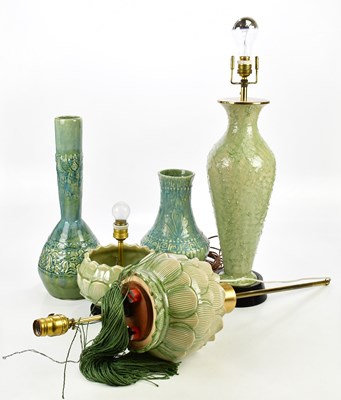 Lot 2585 - A decorative modern Oriental table lamp with...