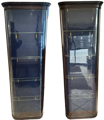 Lot 1 - A pair of good 19th century mahogany wall...