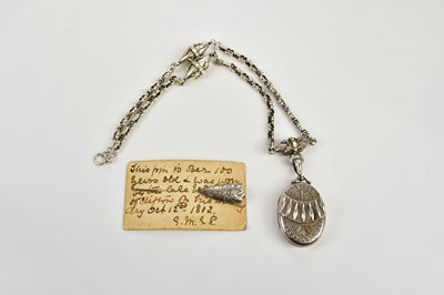 Lot 492 - A Victorian hallmarked silver pendant on chain...