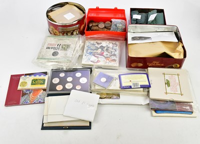 Lot 2627 - A mixed collection of coins to include, crowns,...