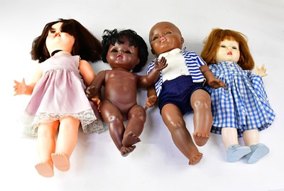 Lot 729 - A collection of mid-century jointed dolls, to...