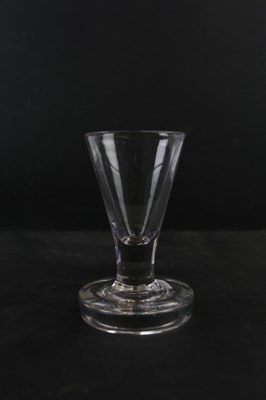 Lot 2572 - A late 18th century firing glass, height 10.5cm.