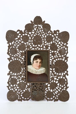 Lot 2416 - KPM; a 19th century hand painted porcelain...