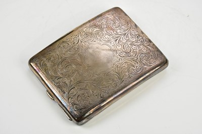 Lot 2246 - BC; a George V hallmarked silver cigarette...
