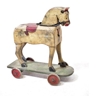 Lot 689 - A late 19th/early 20th century wooden...