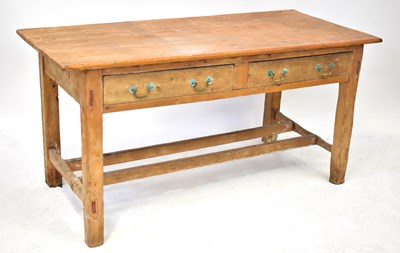 Lot 46 - A late 19th century Irish-style large pine...