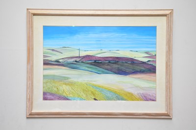 Lot 1761 - PETER HILLIER; acrylic, 'Barren Tuscan...