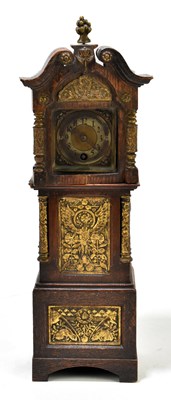Lot 1485 - LENZKIRCH; a late 19th/early 20th century miniature longcase clock