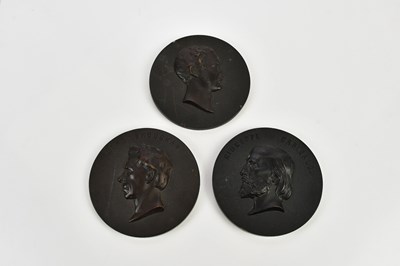 Lot 1642 - Three Bois Durci plaques comprising Giuseppe...