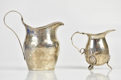 Lot 2053 - A George III hallmarked silver helmet shaped...