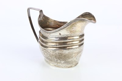 Lot 2140 - A George III hallmarked silver helmet form...
