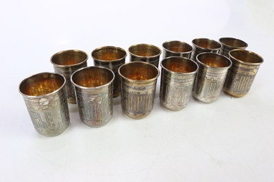 Lot 2064 - A set of twelve late 19th century Russian...