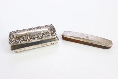 Lot 2200 - A Victorian hallmarked silver pin box,...