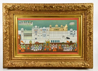 Lot 2579 - A 19th century Indian hand painted watercolour...