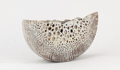 Lot 17 - ALAN WALLWORK (1931-2019); a narrow stoneware...