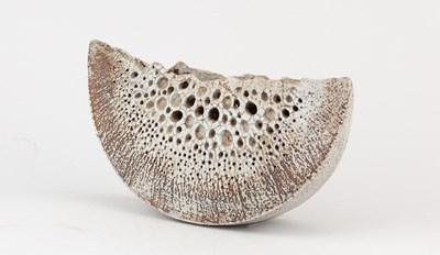 Lot 17 - ALAN WALLWORK (1931-2019); a narrow stoneware...